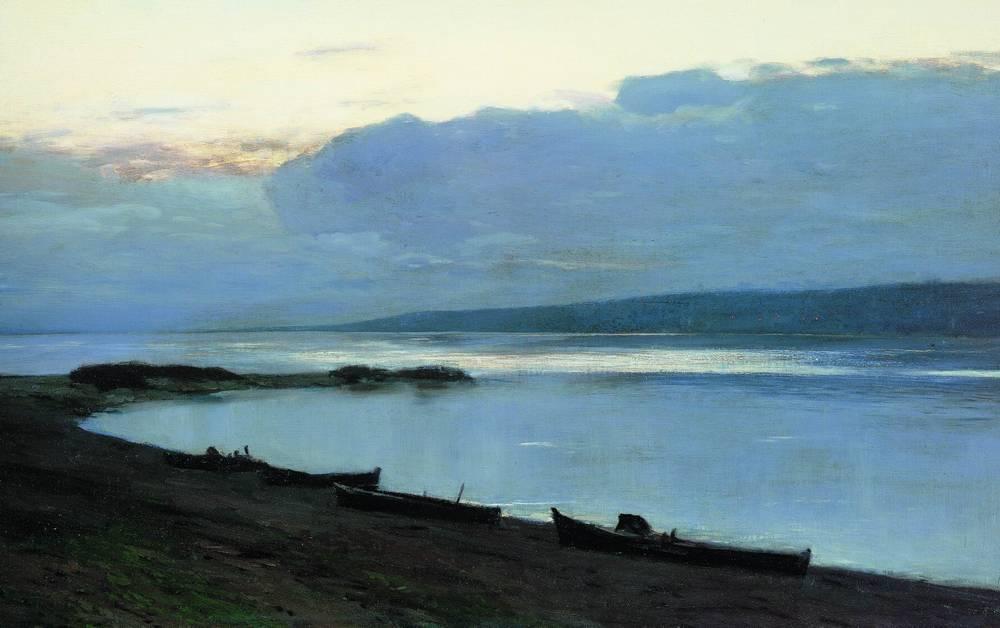 Evening At Volga — Исаак Ильич Левитан