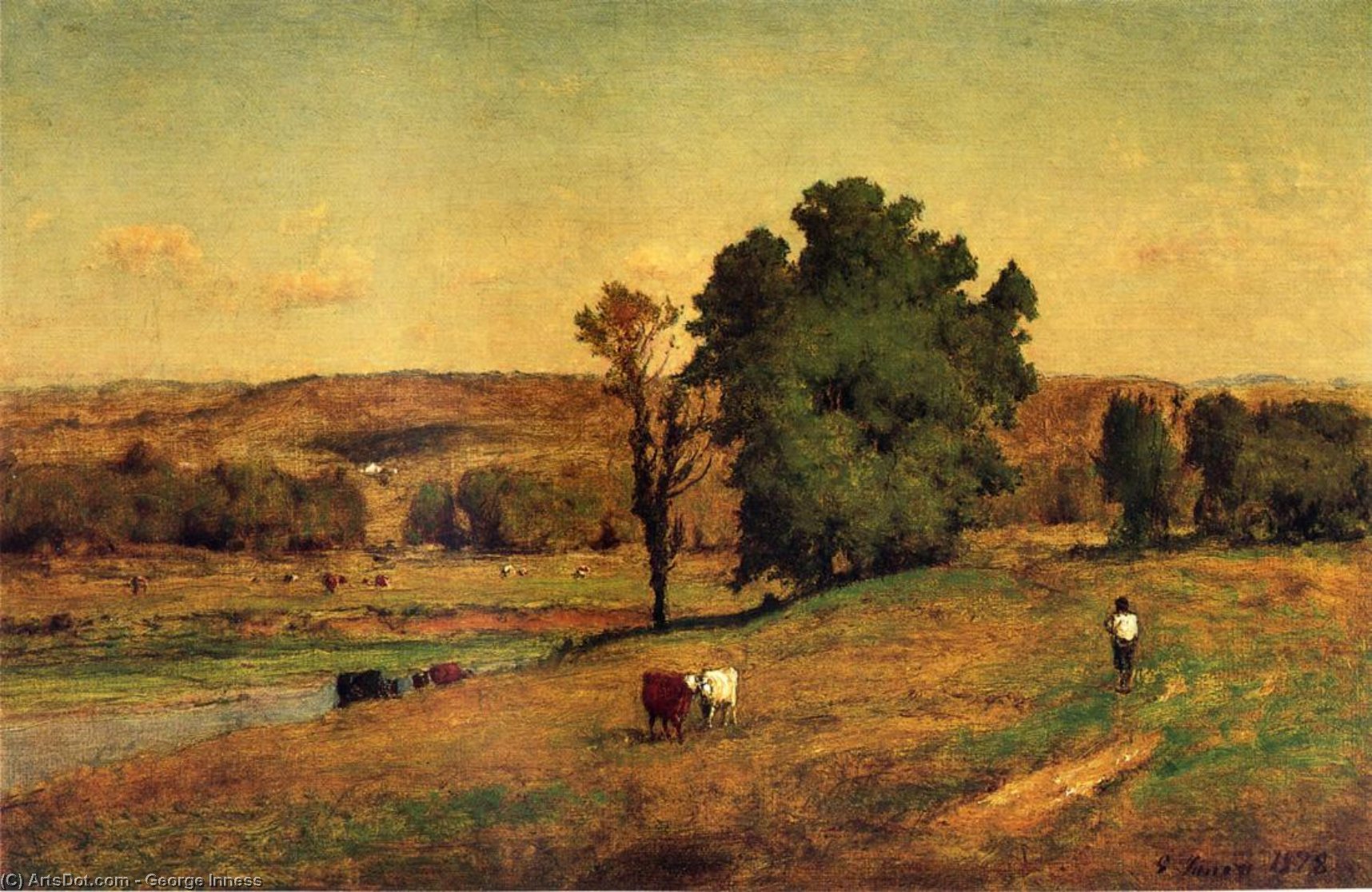 Landscape With Figure — George Innes