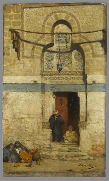 Porte Du Tombeau De Mourad Bey Au Caire — Narcisse Berchère