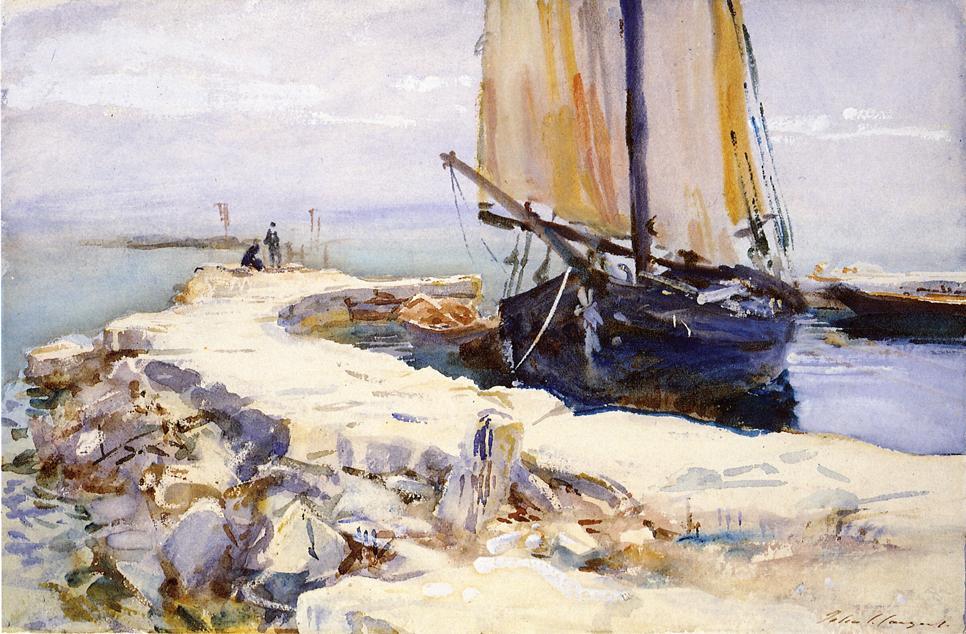 Above Lake Garda At San Vigilio — John Singer Sargent