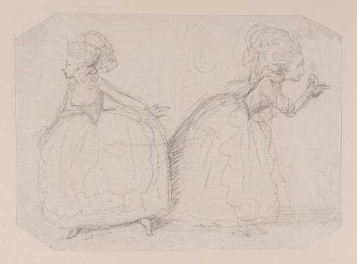 Two Young Women Looking In Different Directions — Sir Nathaniel Dance Holland