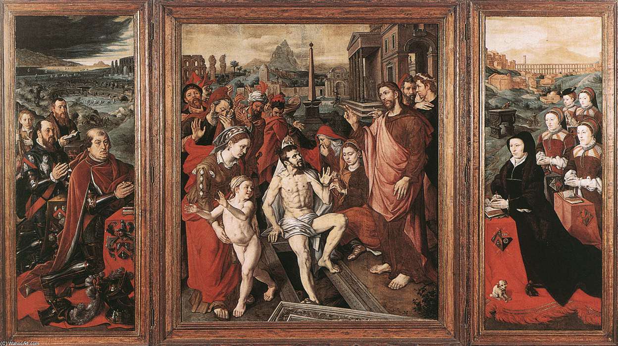 Triptych Of The Micault Family — Jan Cornelisz Vermeyen (jan Mayo)