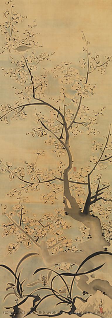 Warbler In A Plum Tree — Ike Gyokuran
