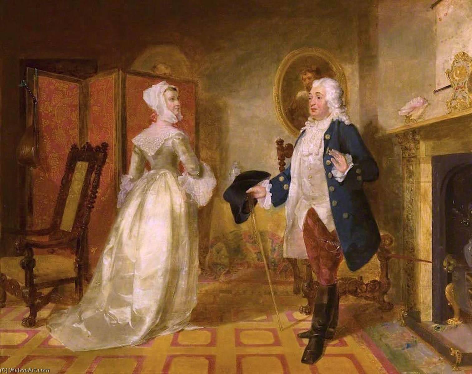 The Laird Of Cockpen And Mistress Jean — Sir John Watson Gordon