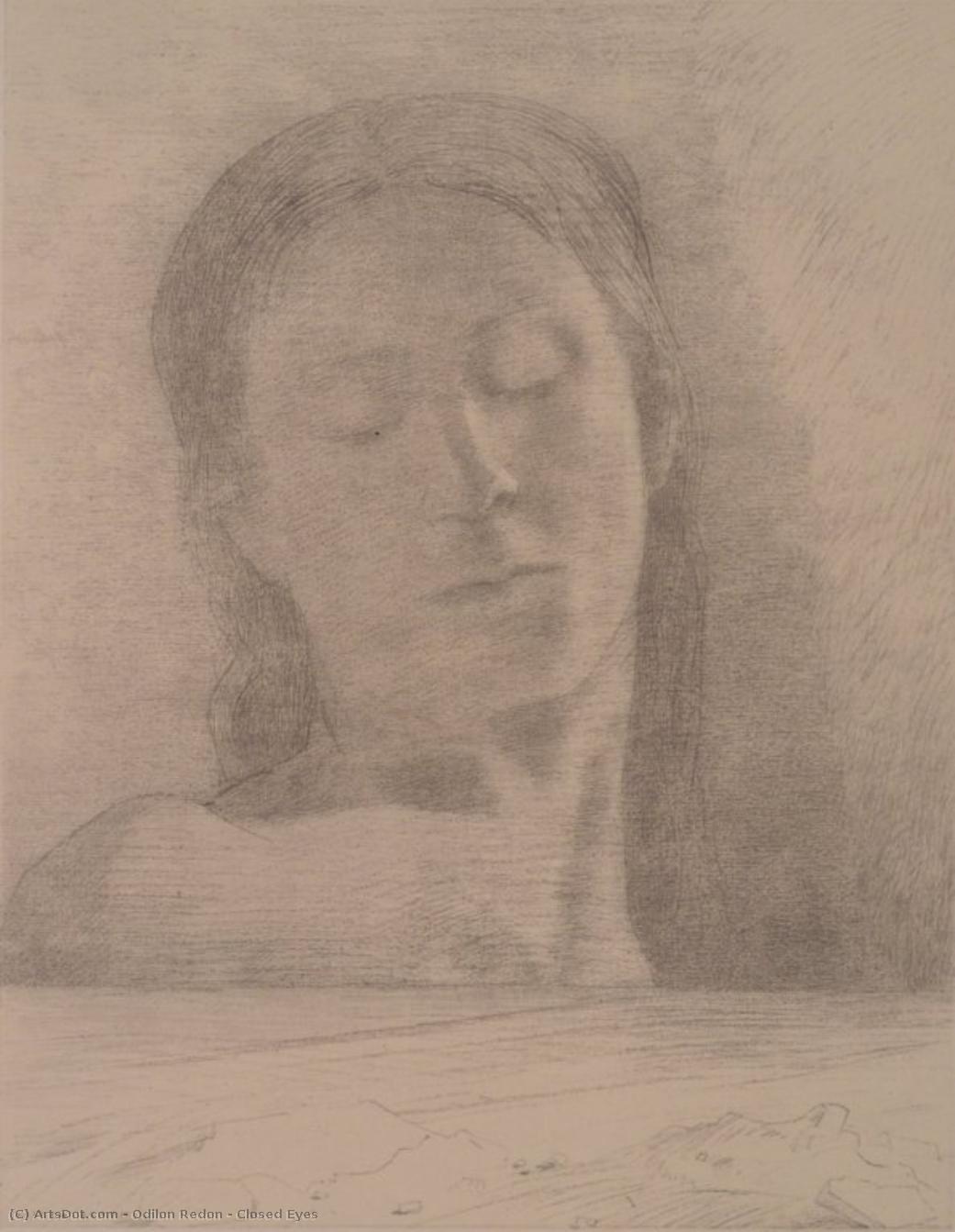 Closed Eyes — Одилон Редон