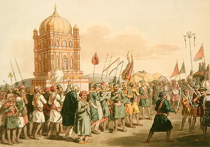The Procession Of The Taziya, From 'a Mahratta — John Augustus Atkinson