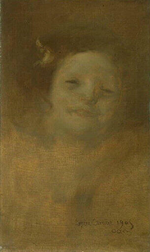 Portrait De La Fille De L'artiste — Eugène Anatole Carrière