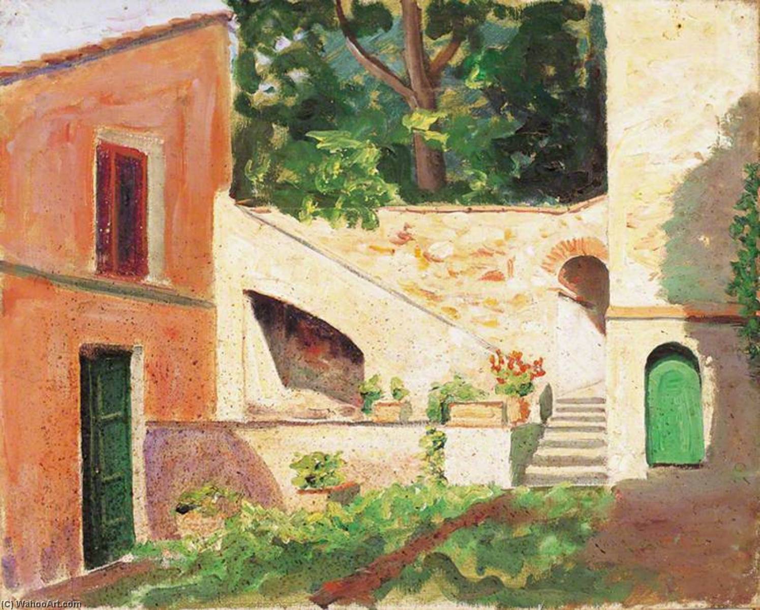 An Open Staircase In The South Of France — Winston Spencer Churchill