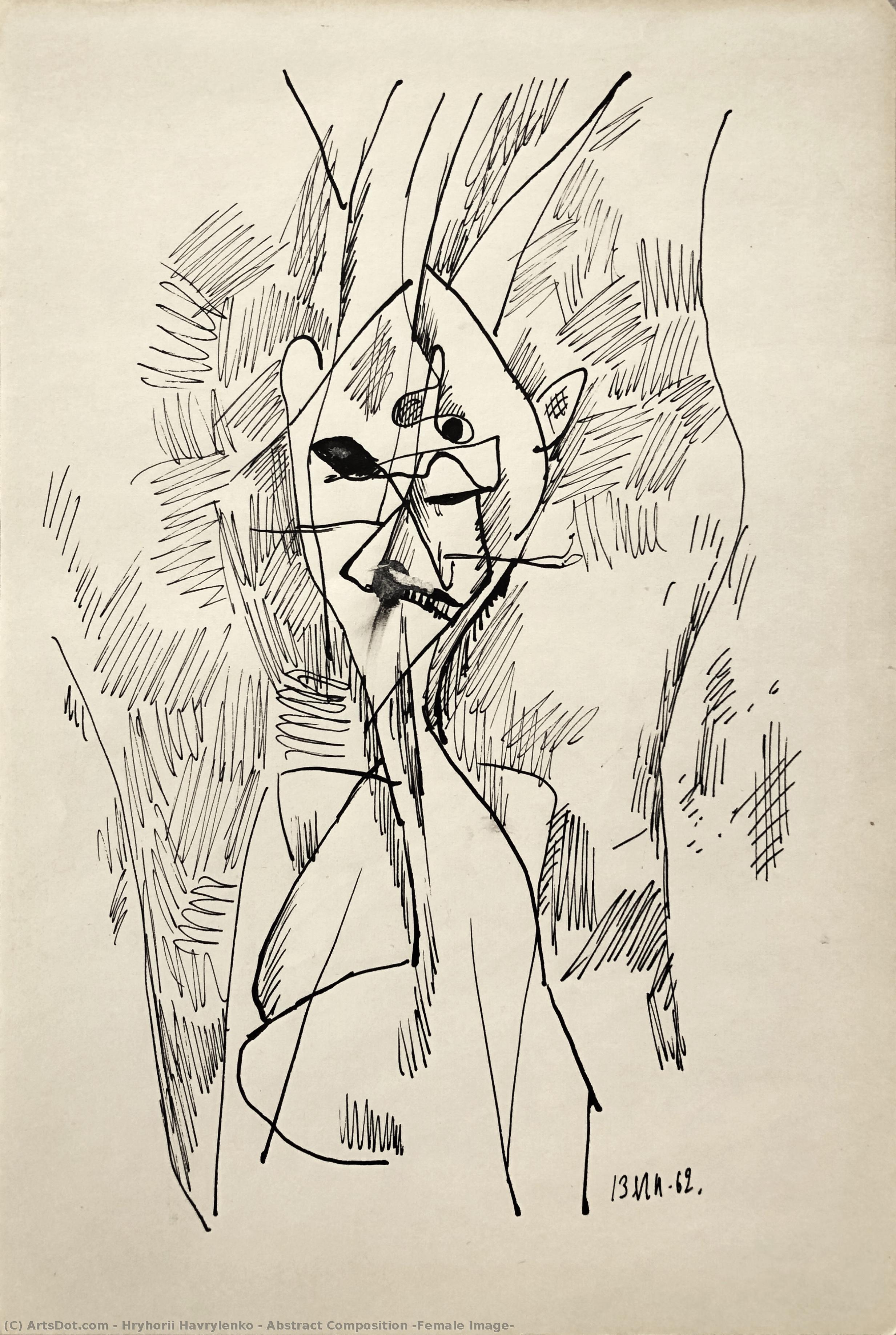 Abstract Composition (female Image) — Hryhorii Havrylenko