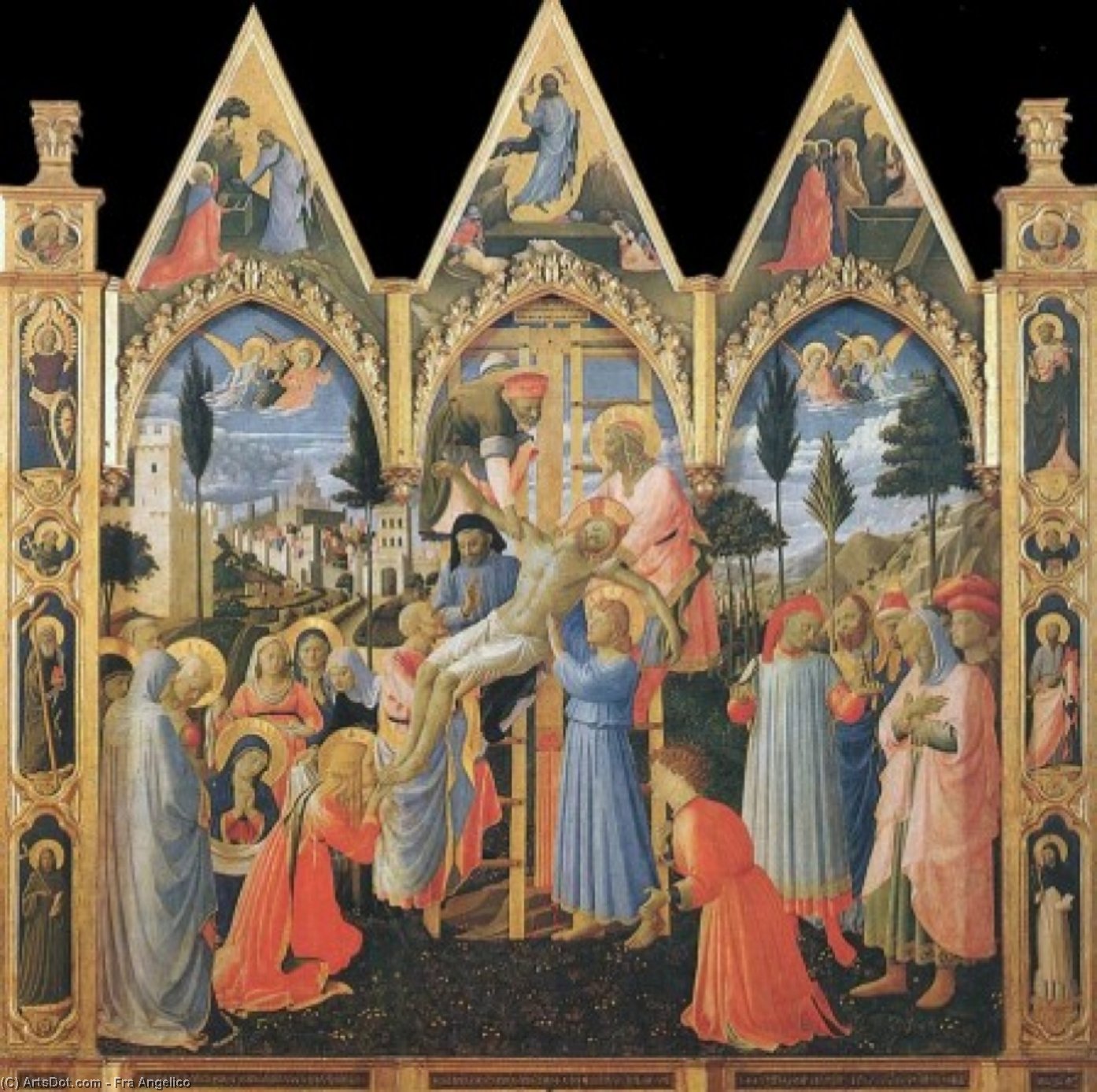 Odlaganje (pala Di Santa Trinita) — Фра Анђело