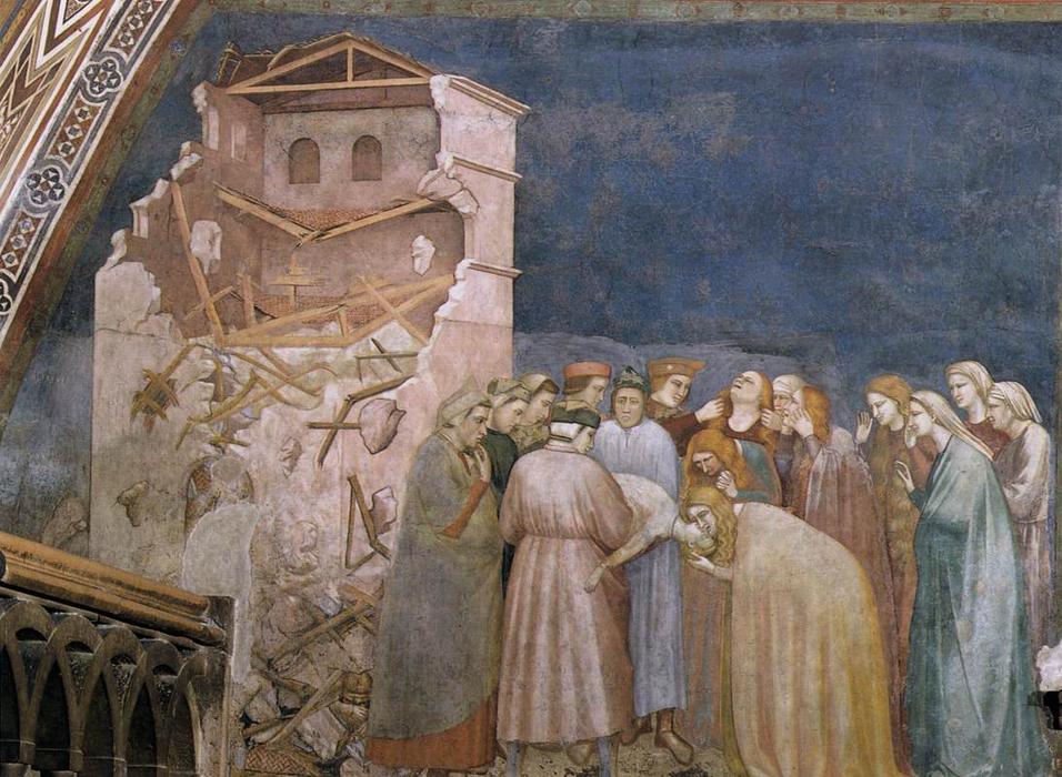 Der Tod Des Jungen In Sessa (nordseitenschiff, Unterkirche, San Francesco, Assisi) — Giotto Di Bondone
