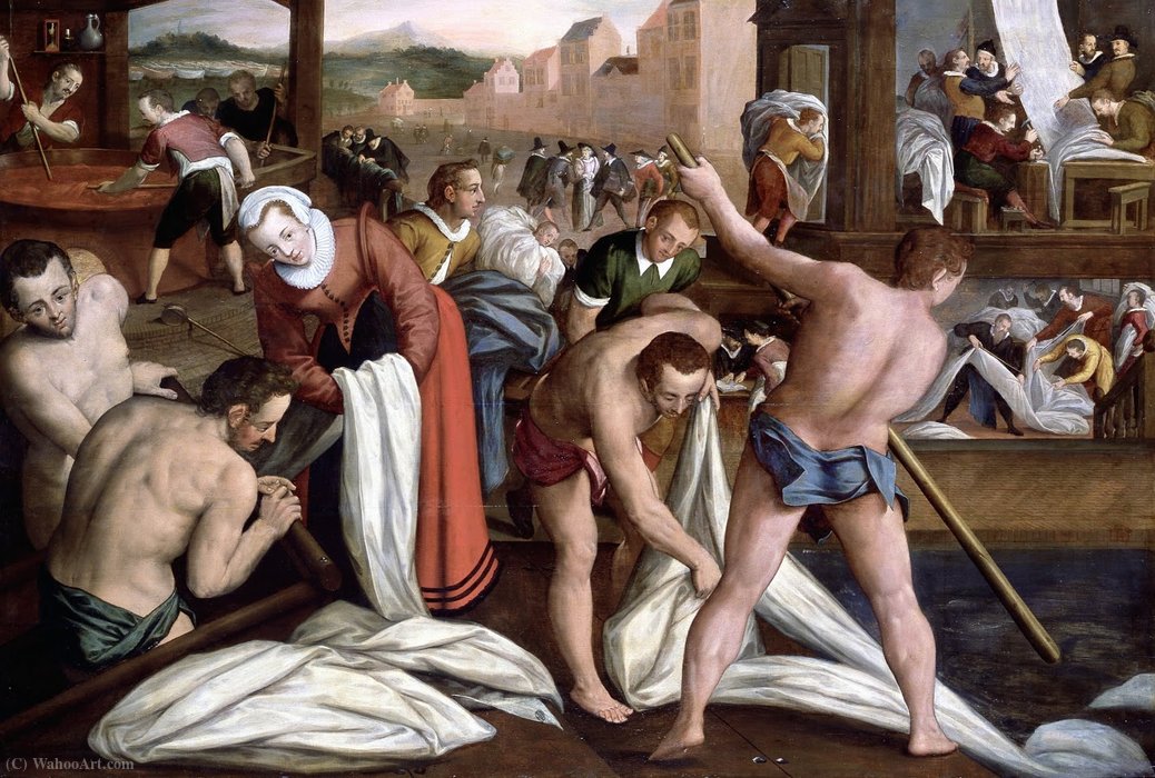 Fulling And Dyeing — Isaac Claesz Van Swanenburg (isaac Nicolai Van Swanenburg)