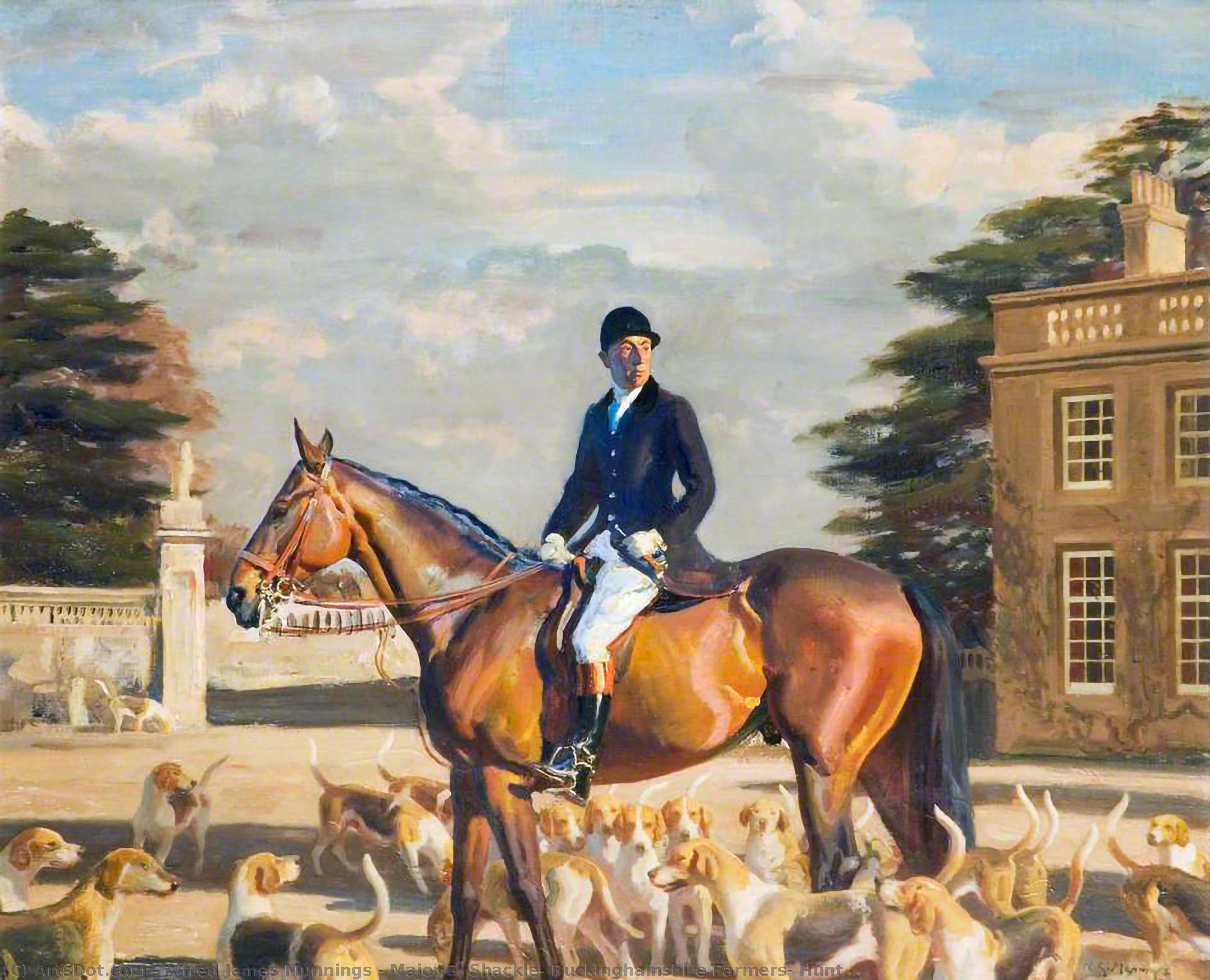 Mayor E. Shackle, Caza De Granjeros De Buckinghamshire — Sir Alfred James Munnings