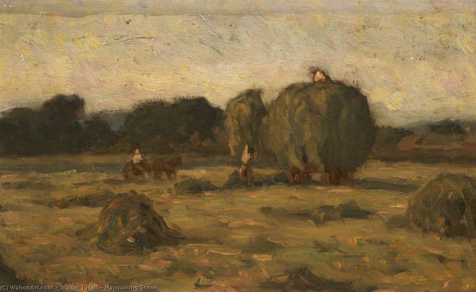 Haymaking Scene — Walter J Hall