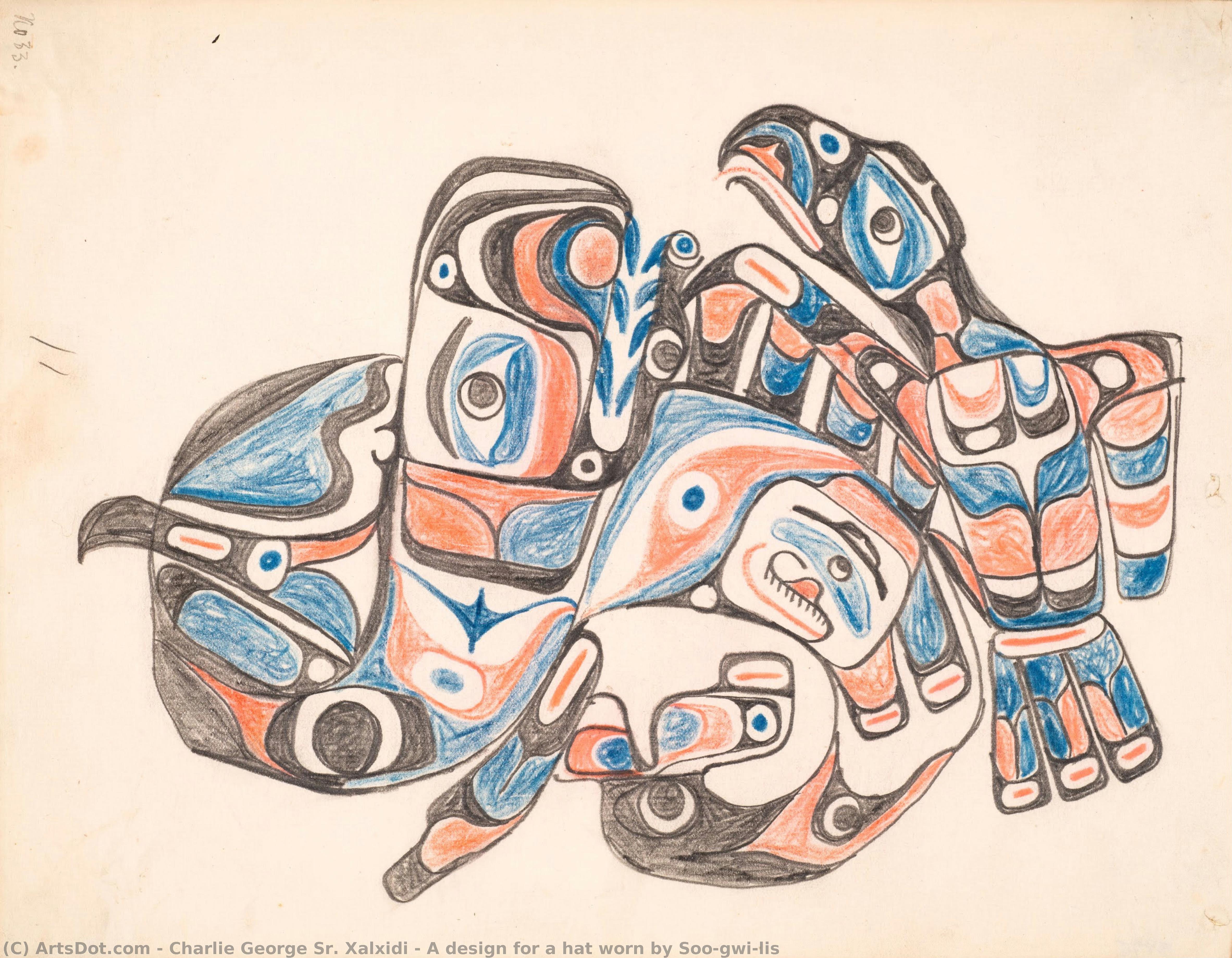 A Design For A Hat Worn By Soo-gwi-lis — Čarli Džordž Sr. Xalxidi