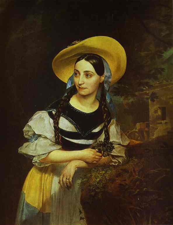 Portrait Of The Italian Singer Fanny Persiani-tacinardi — Karl Pavlovich Bryullov