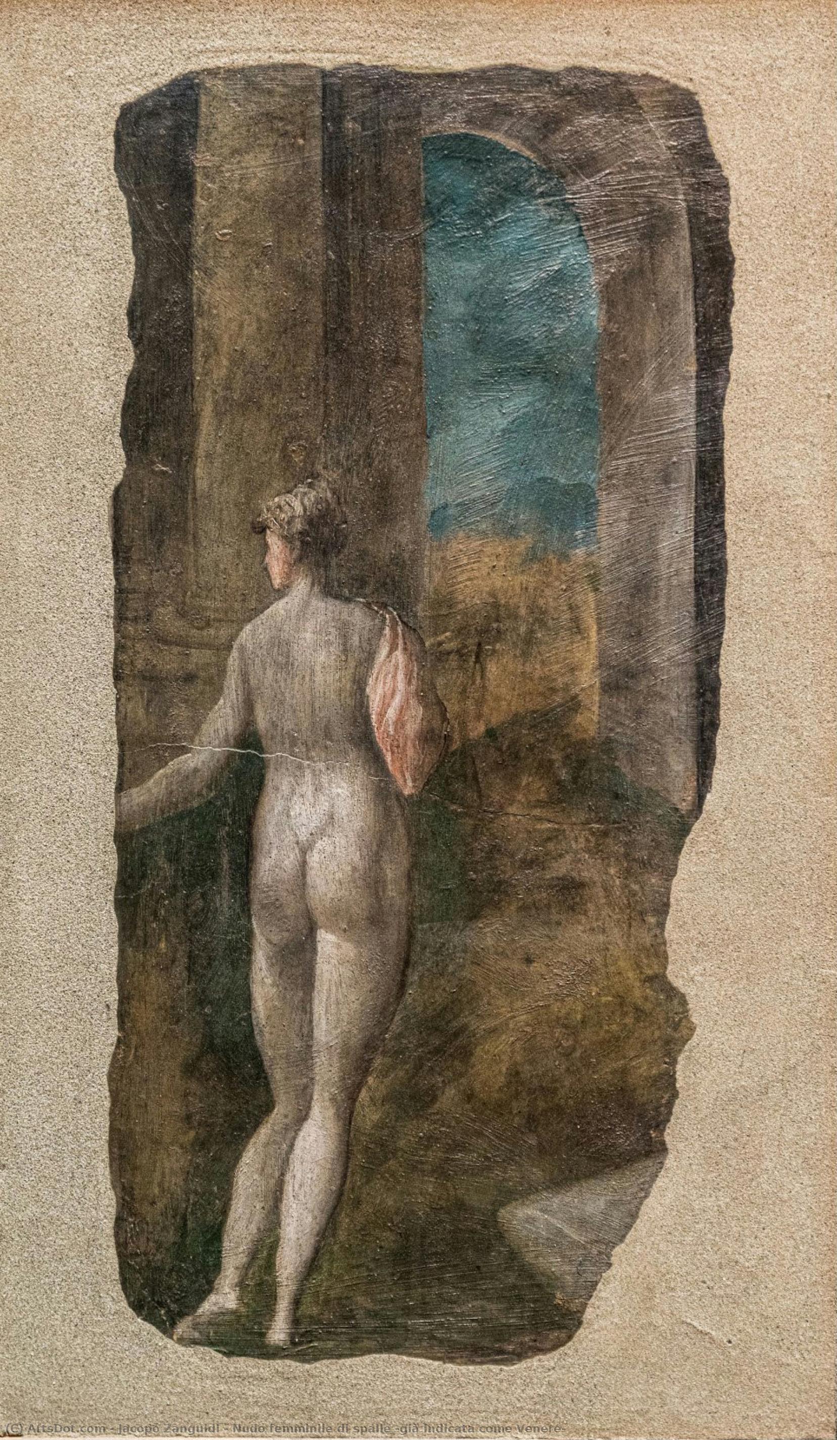 Nudo Femminile Di Spalle (già Indicata Come Venere) — Jacopo Zanguidi