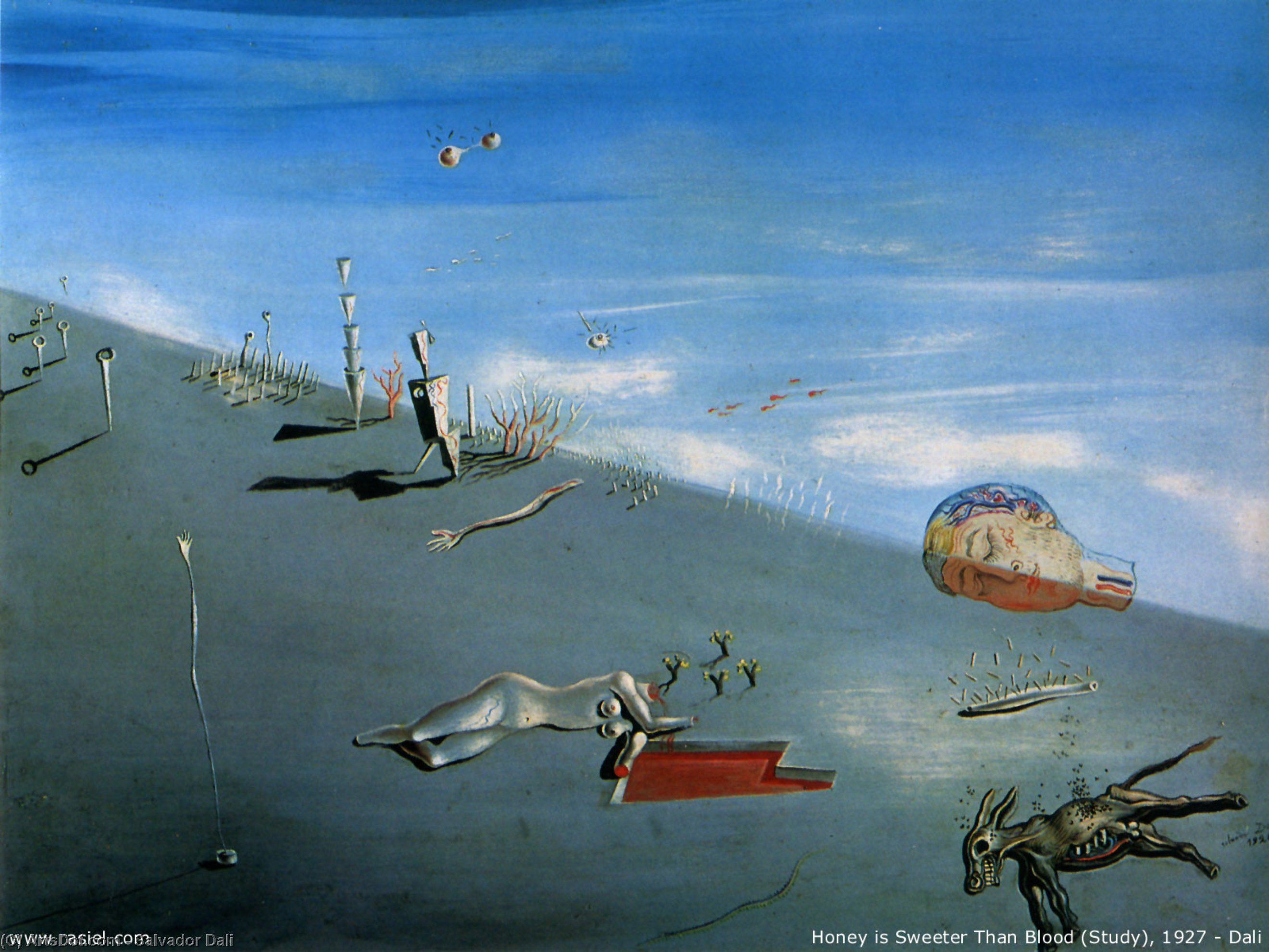 Estudio Para El Néctar Es Más Dulce Que La Sangre — Salvador Dalí