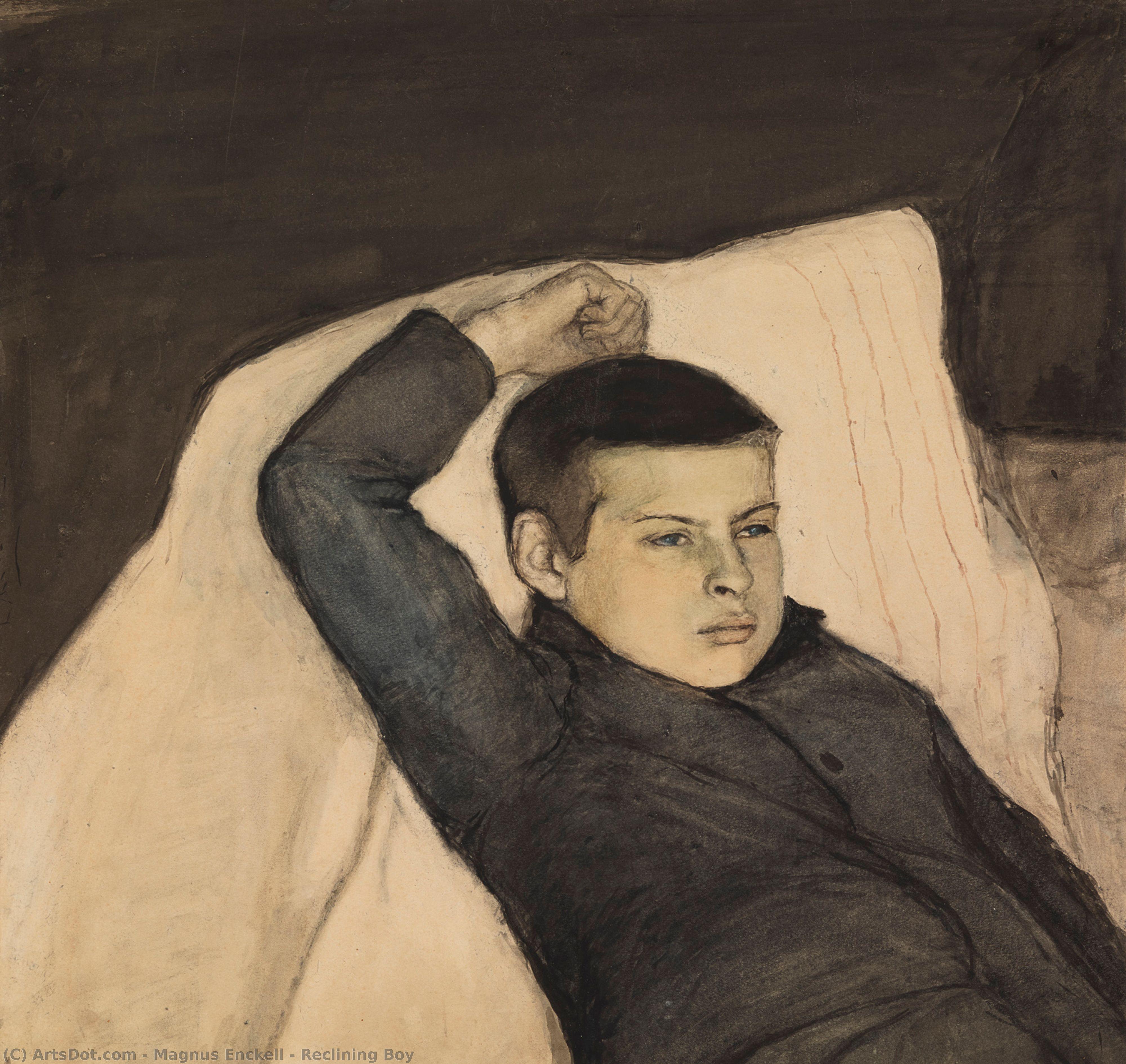Reclining Boy — Magnus Enckell
