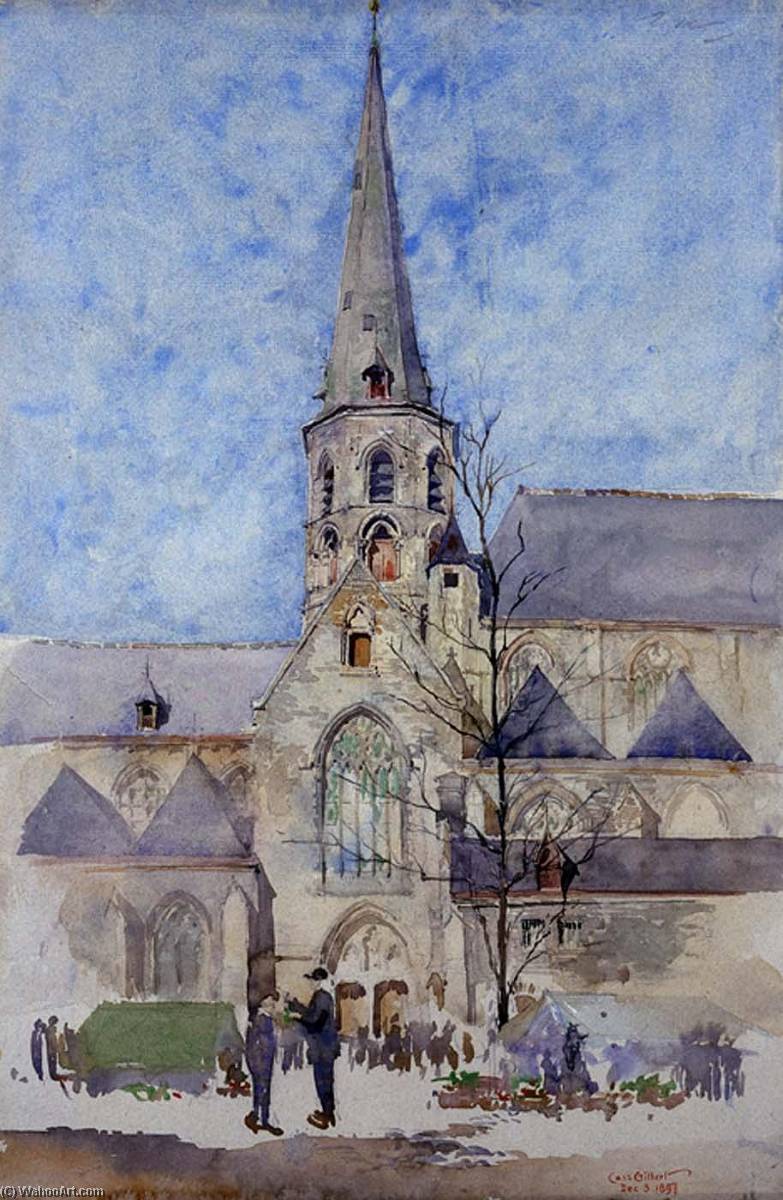 A Market Day (church Of St. Jacques, Ghent, Belgium) — Cass Gilbert