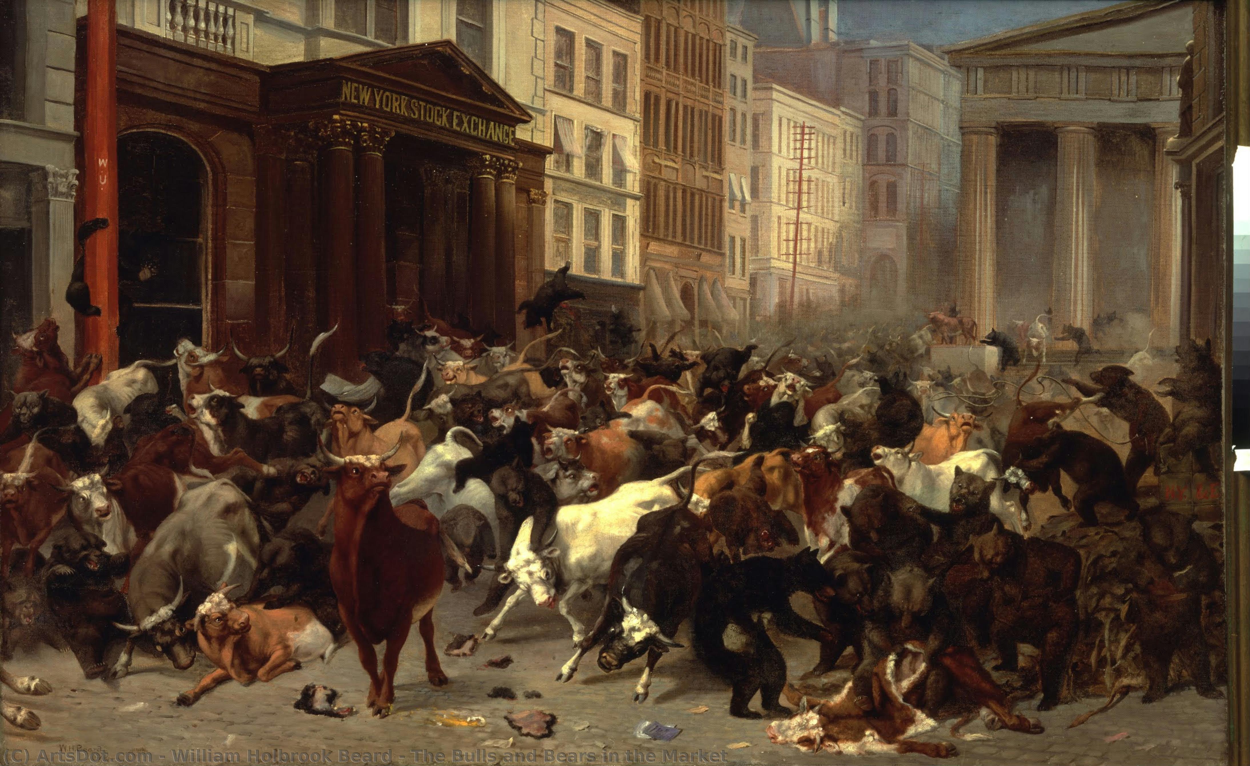 The Bulls And Bears In The Market — William Holbrook Beard
