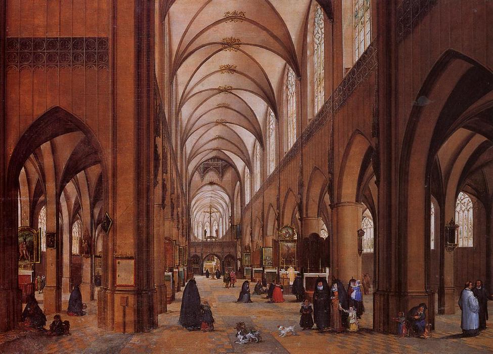 The Interior Of The Cathedral Of Antwerp — James Goodwyn Clonney