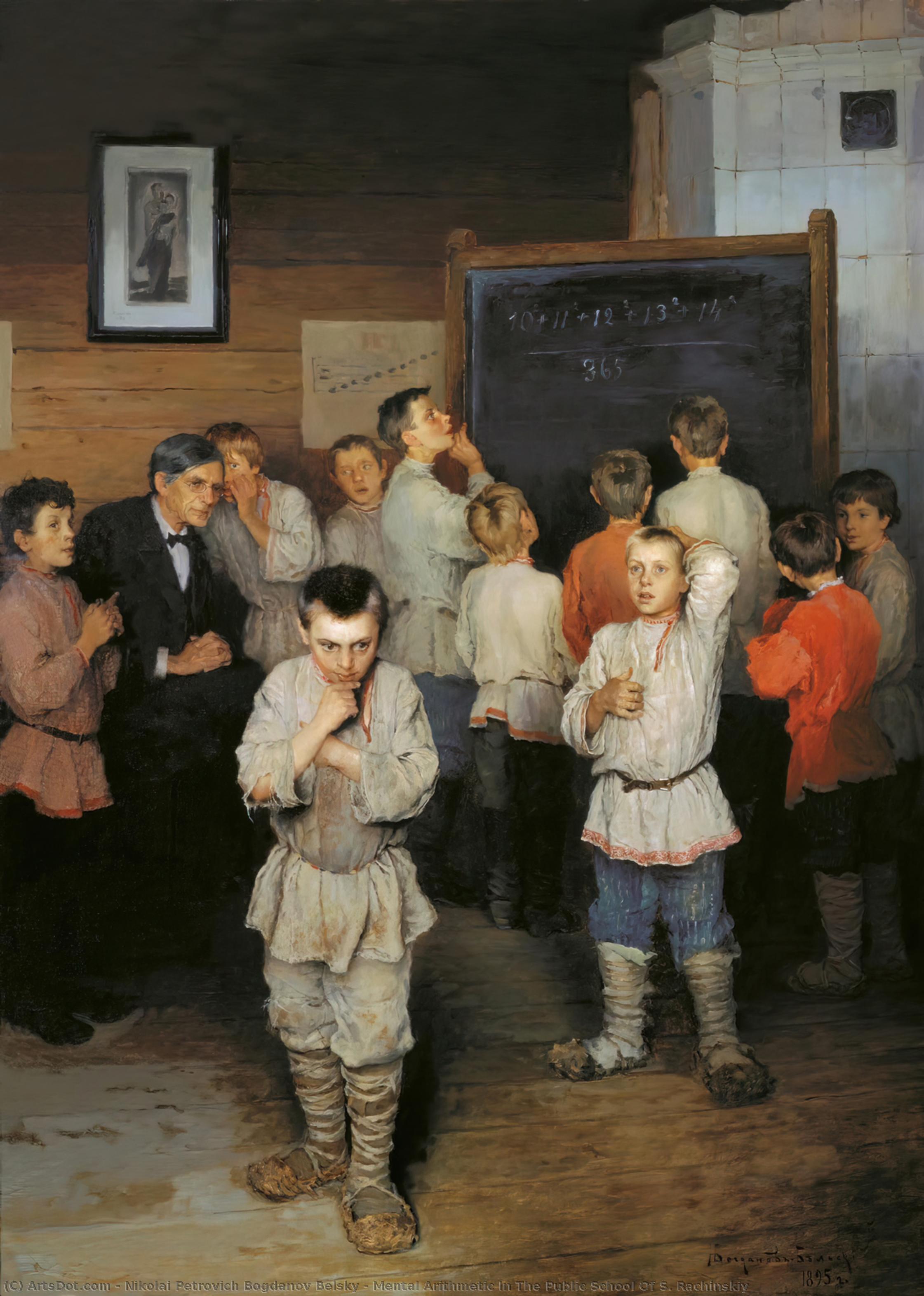 Mental Arithmetic In The Public School Of S. Rachinskiy — Nikolai Petrovich Bogdanov Belsky