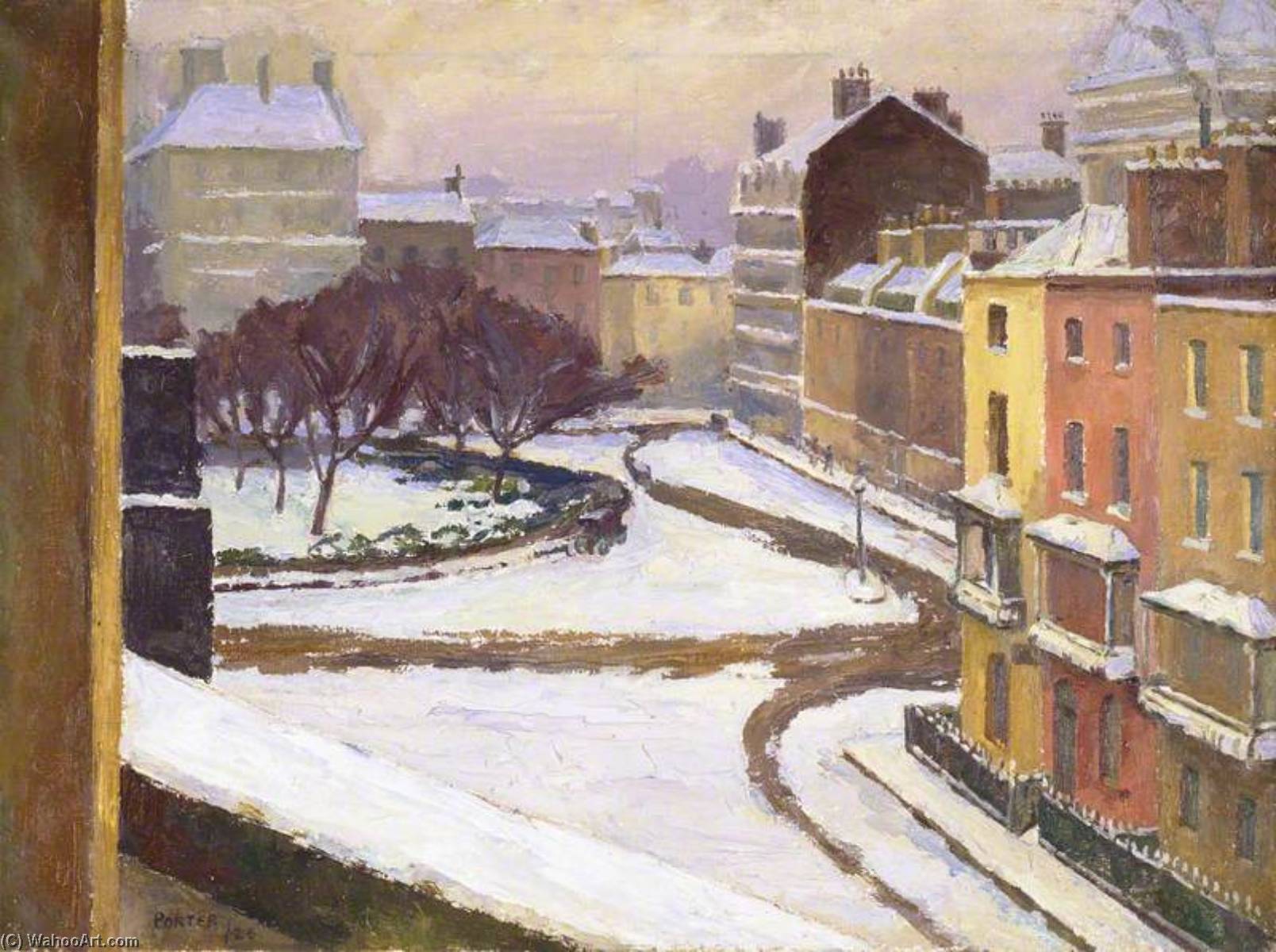 Snow In Hanover Square, London — Frederick James Porter