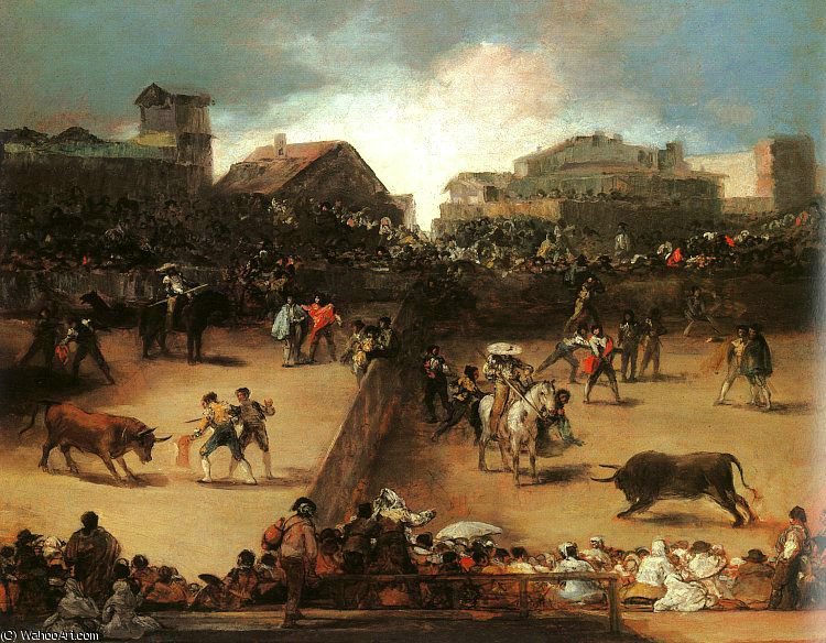 The Bullfight - Oil On Canvas — Francisco José De Goya Y Lucientes