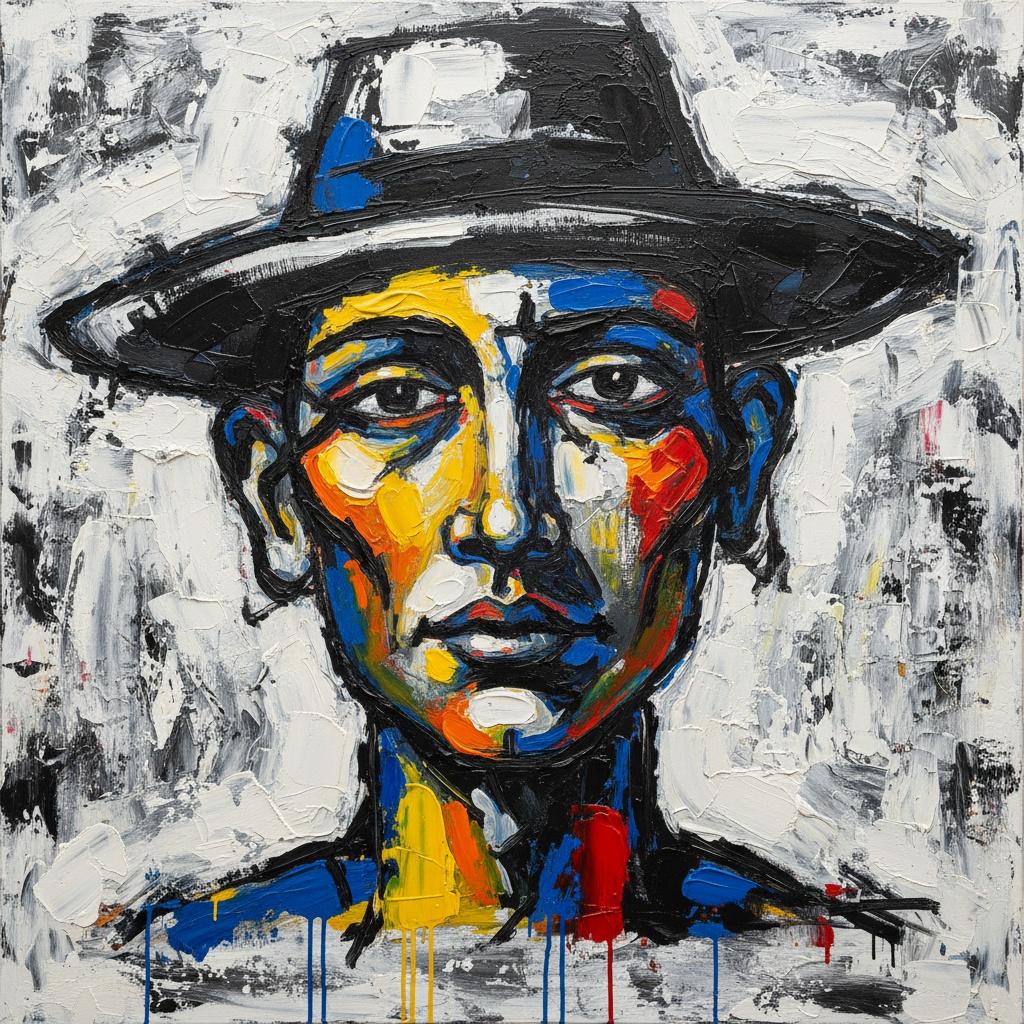 Fragmented Shadows Of A Primordial Soul In Vibrant Impasto Tones — Laurent Mercier