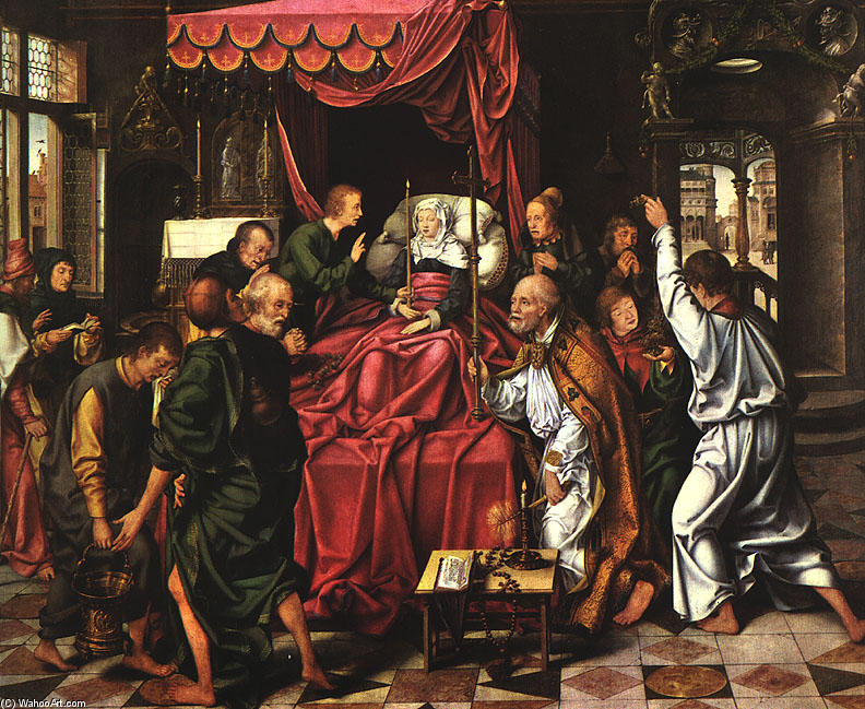 The Death Of The Virgin — Joos Van Cleve