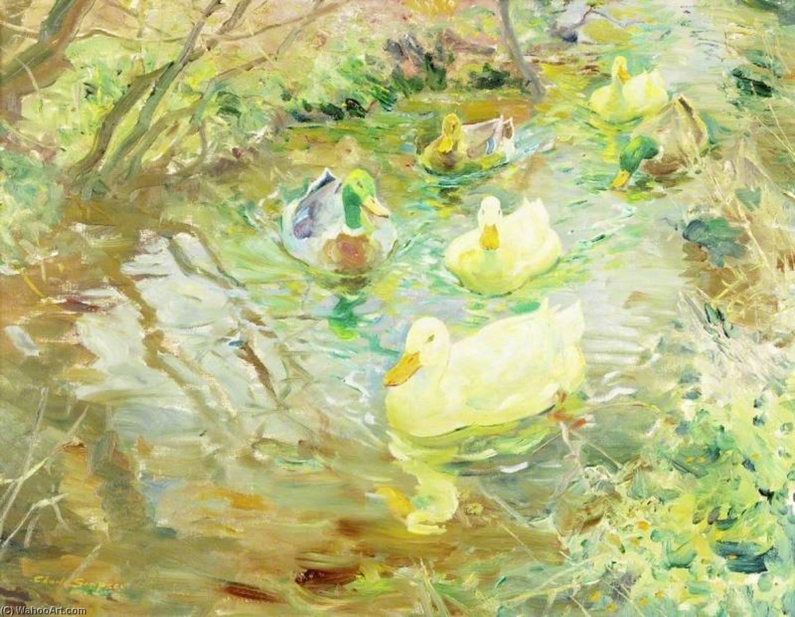 Sailing Through The Sunshine Of Early Spring — Charles Walter Simpson