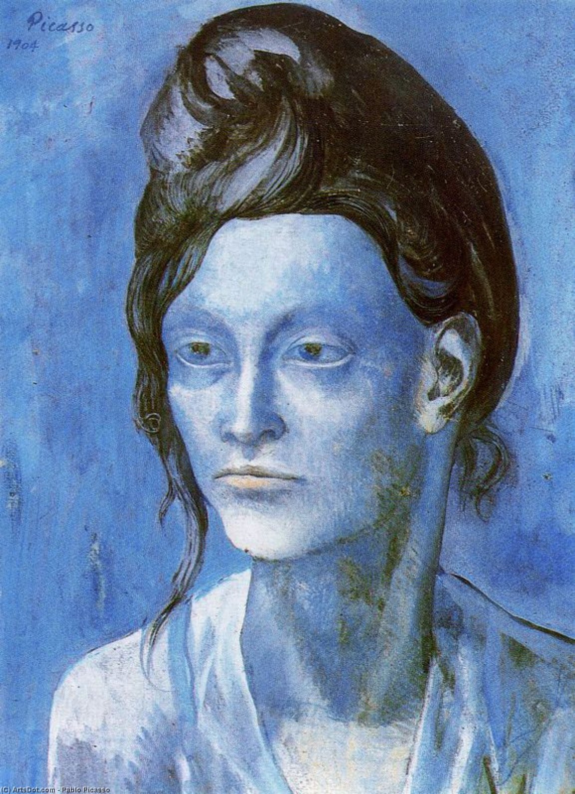 Mujer Con Casco De Pelos — Pablo Picasso