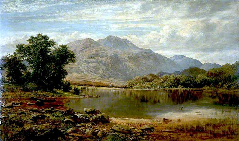 In The Trossachs, Loch Achray From The Island — James Docharty