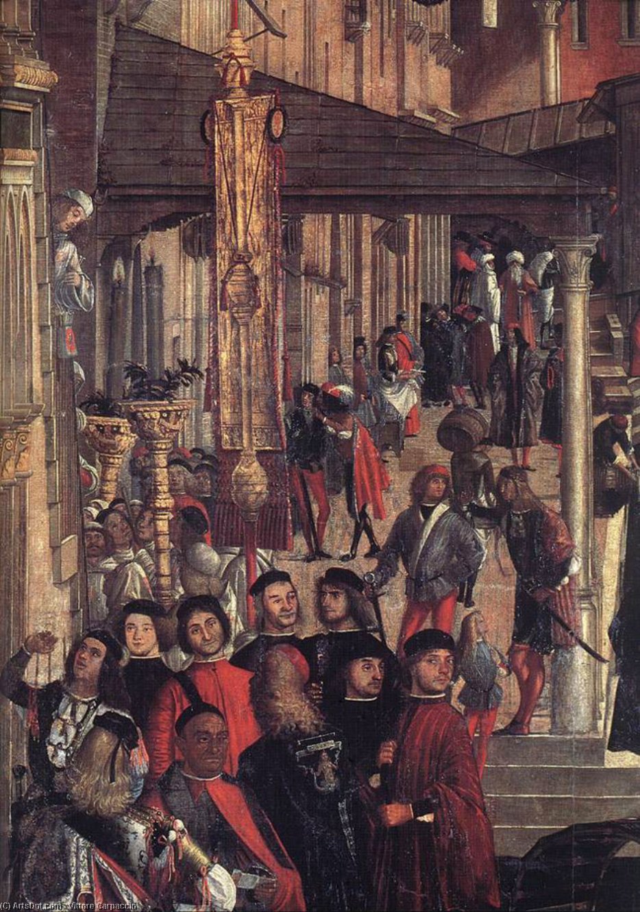 The Healing Of The Madman (detail) — Vittore Carpaccio