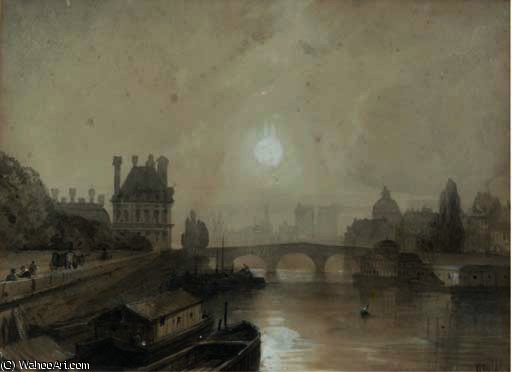 Views Of Paris From The Seine — William Wyld