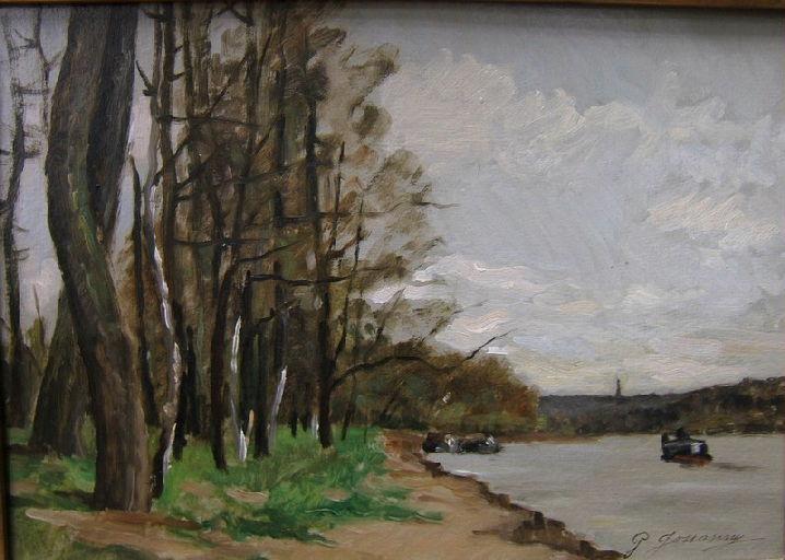 Bord De La Seine À Vernon — Jouanny Paul
