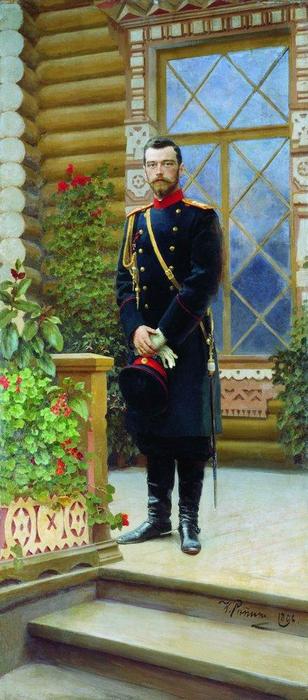 Portrait Of Emperor Nicholas Ii On The Porch — Ilya Yefimovich Repin