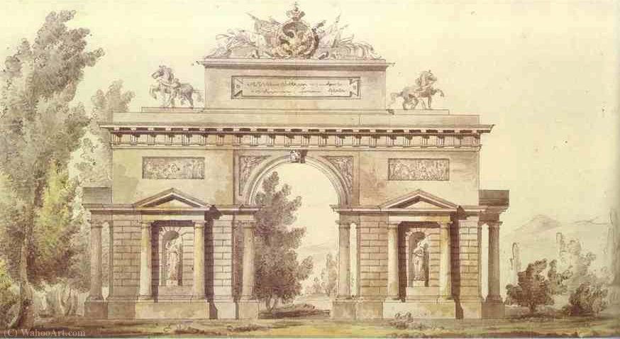 Design Of A Triumphal Arch — Giacomo Quarenghi