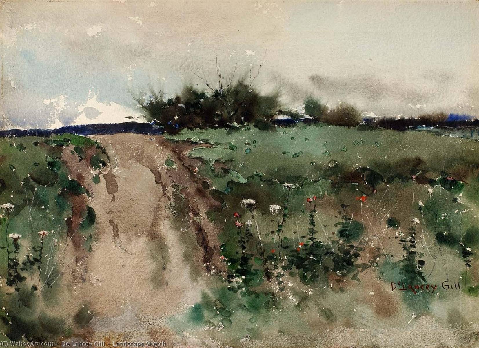 Landscape Sketch — De Lancey Gill