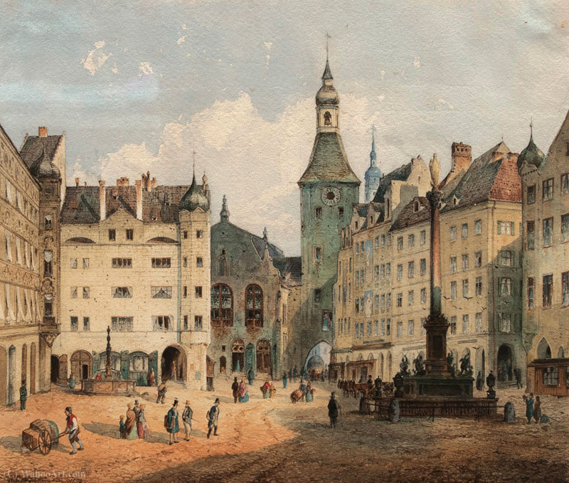 The Marienplatz In Munich — Anton Doll