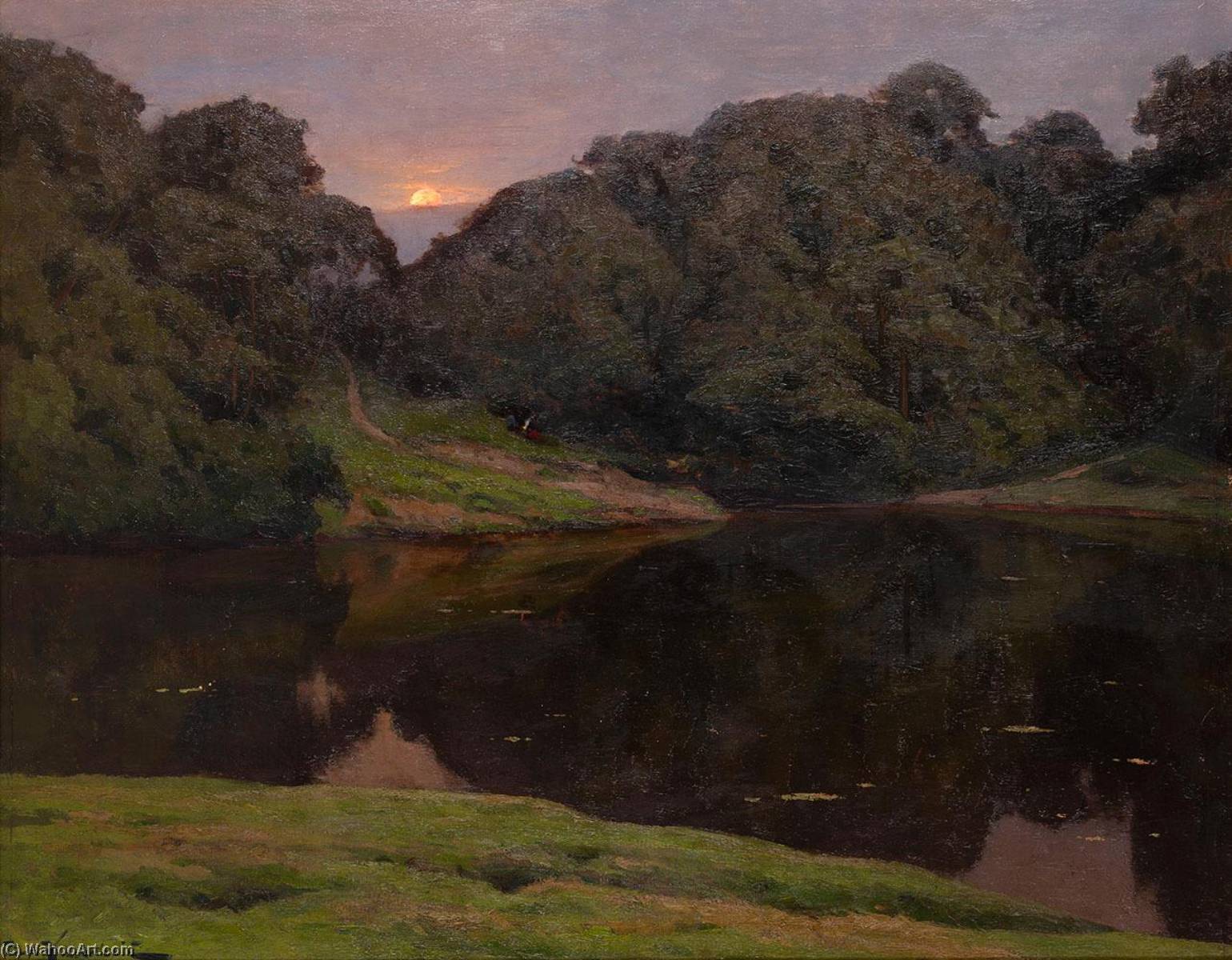 Landscape With Setting Sun — Iosif Evstafevich Krachkovsky