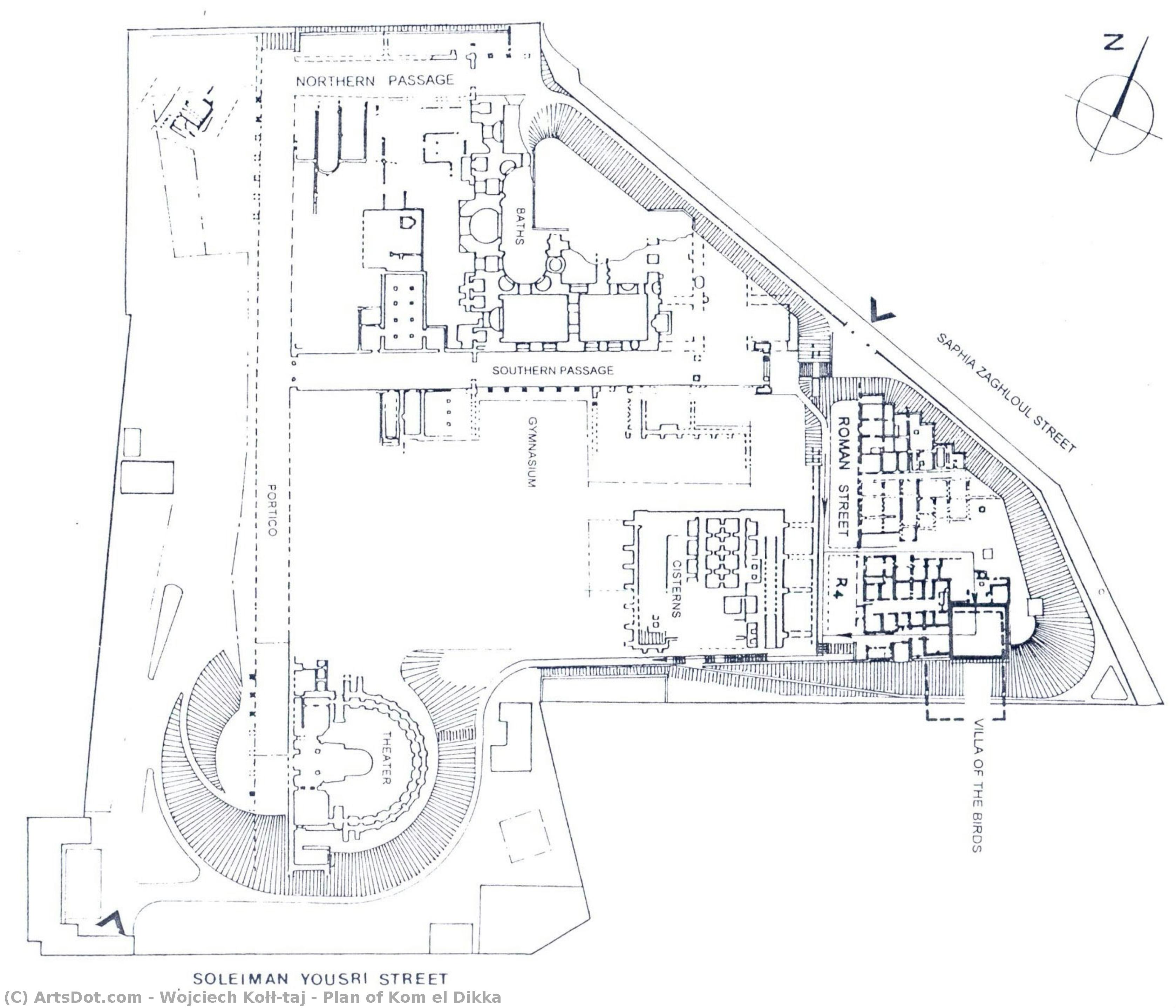 Plan Of Kom El Dikka — Wojciech Kołłątaj