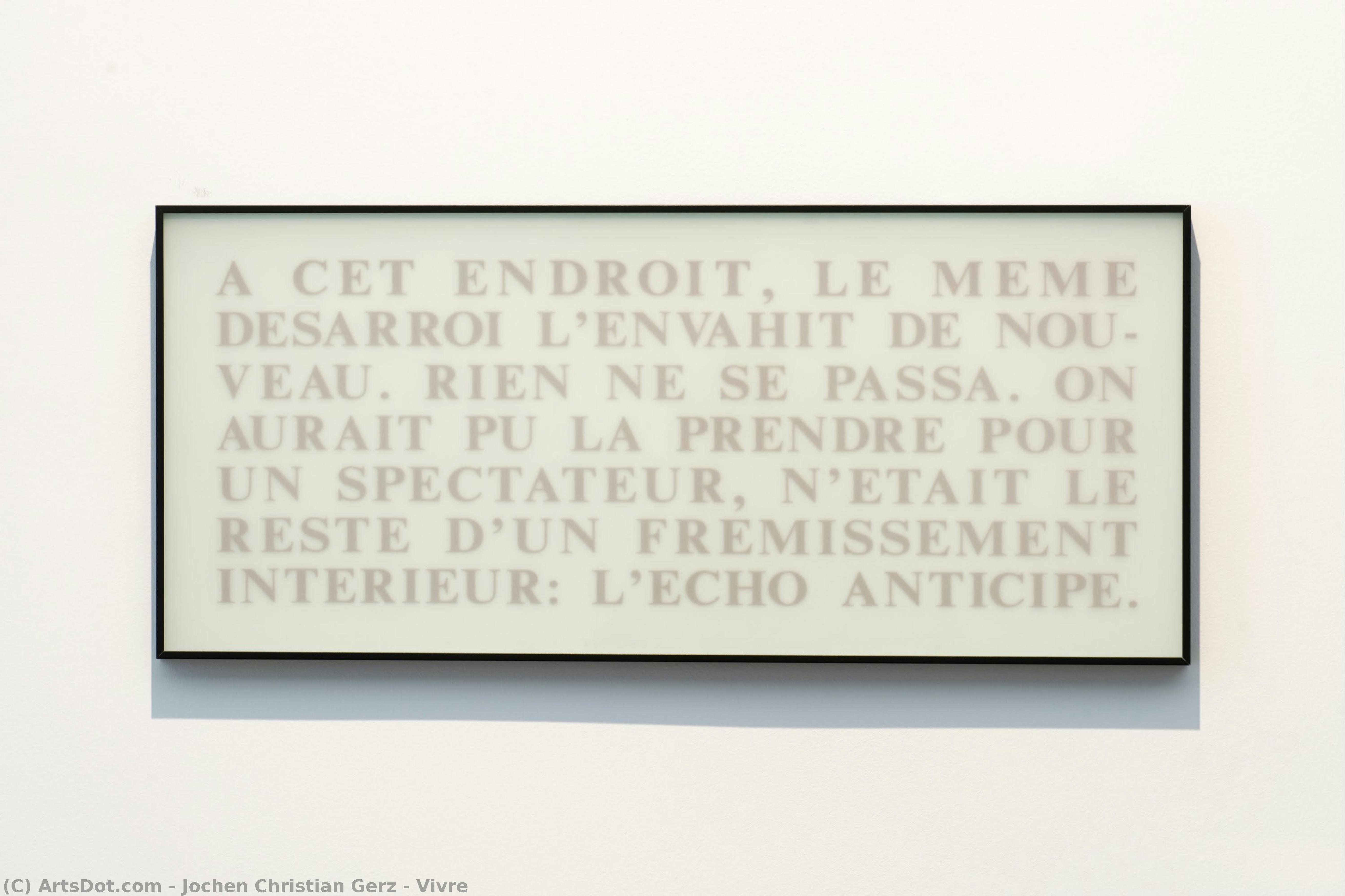 Vivre — Jochen Gerz