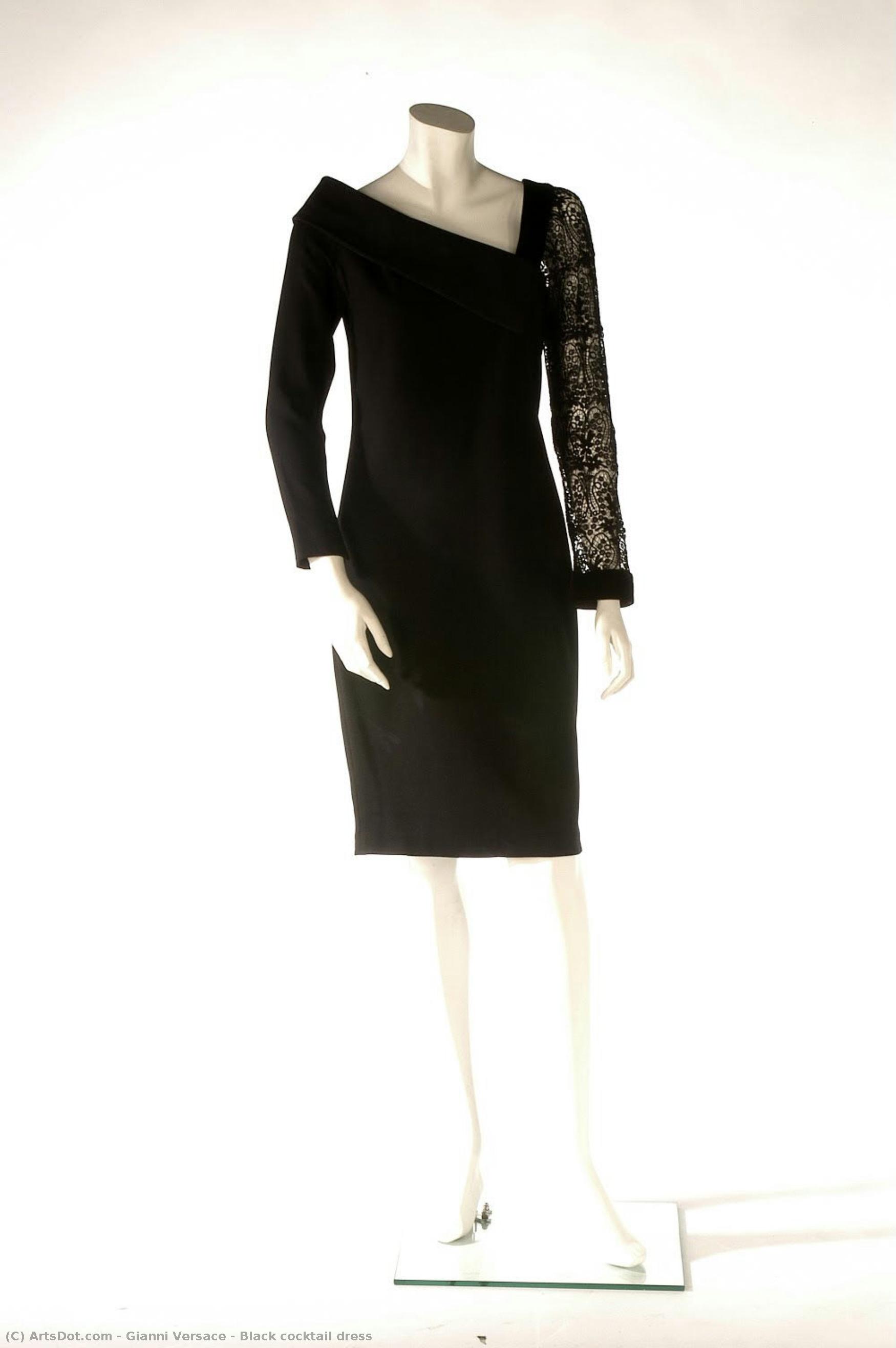 Black Cocktail Dress — Джанни Версаче