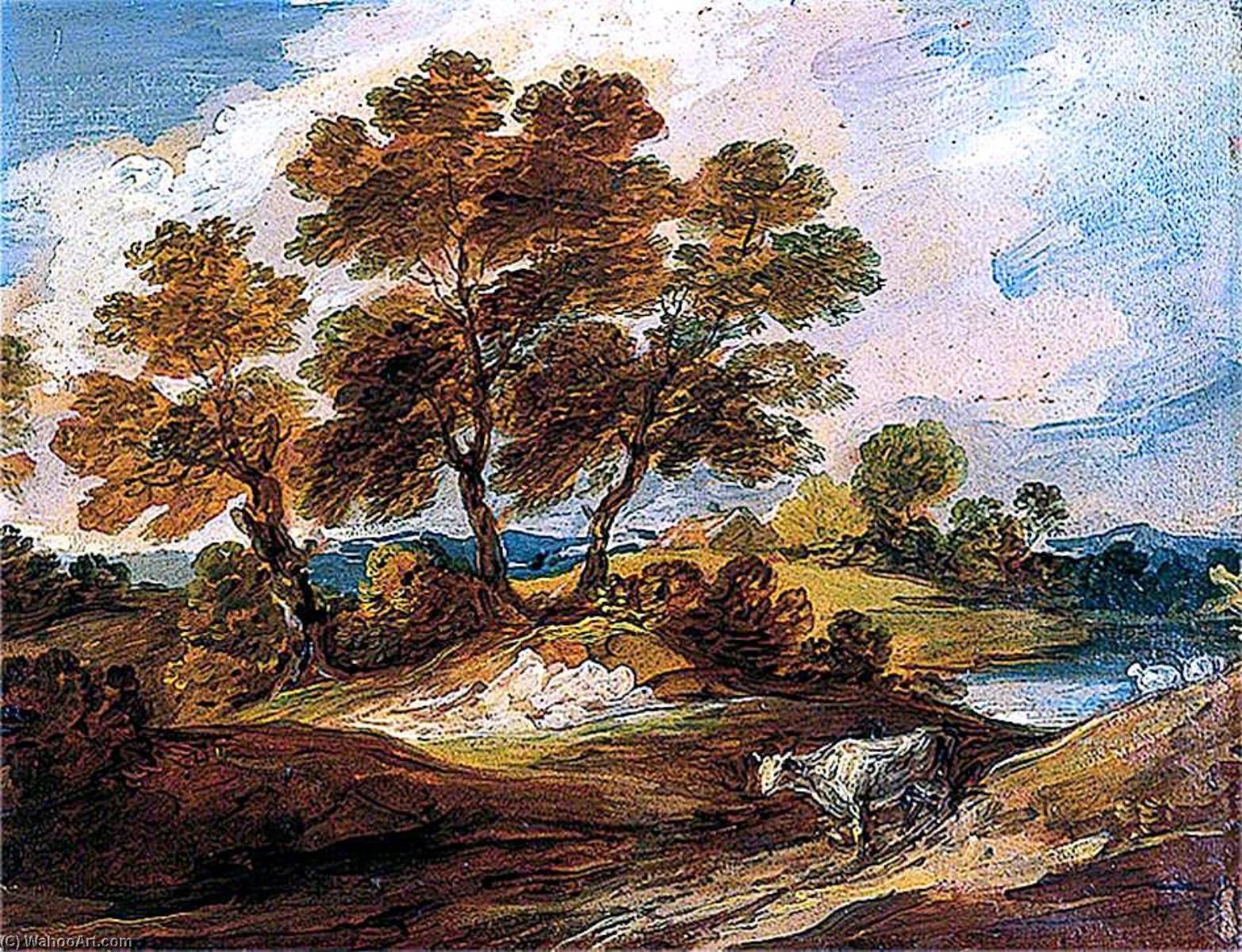 Landscape With A Cow And A Sheep — Gainsborough Dupont