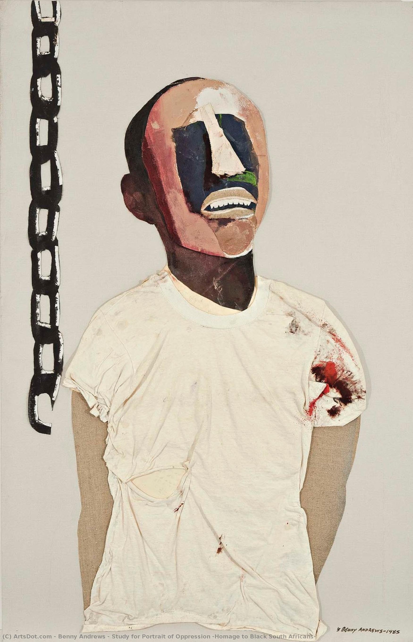 Study For Portrait Of Oppression (homage To Black South Africans) — Benny Andrews