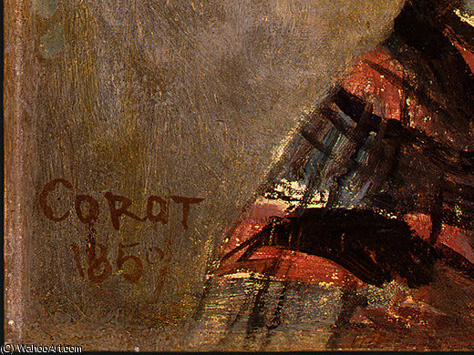 Portrait Of A Young Girl (detail - ) — Jean-baptiste-camille Corot