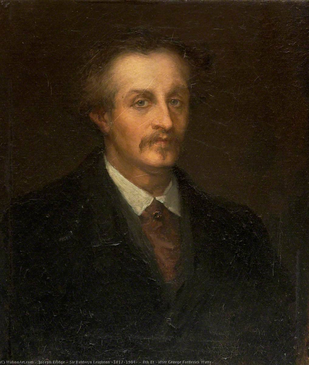 Sir Baldwyn Leighton (1817–1904) , 8th Bt (after George Frederick Watts) — Joseph Bridge