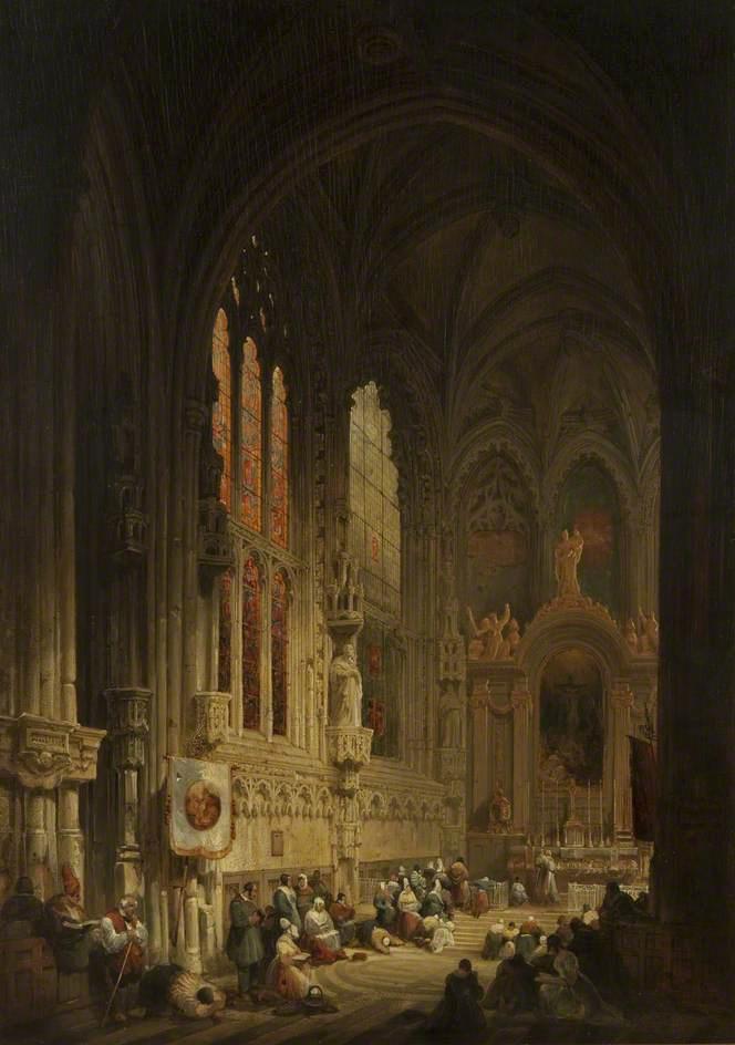 Interior Of A Cathedral — David Roberts